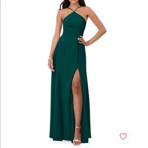 Azazie Bailey Dark Green- A2